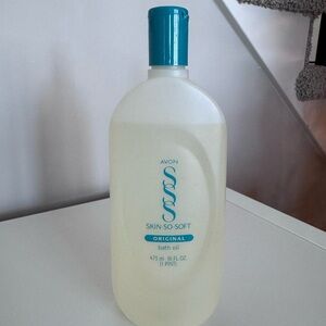 Avon Skin So Soft Original Bath Oil 24 oz 1991 Bottle Woodland Fresh Fragrance